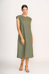 CUT OF YOUR RIB DRESS Sage