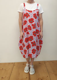 ADJUSTABLE STRAPS DRESS Vibrant Floral