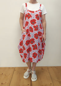 ADJUSTABLE STRAPS DRESS Vibrant Floral