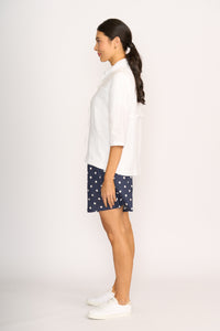 JACKET  RELAXED ZIP FRONT White