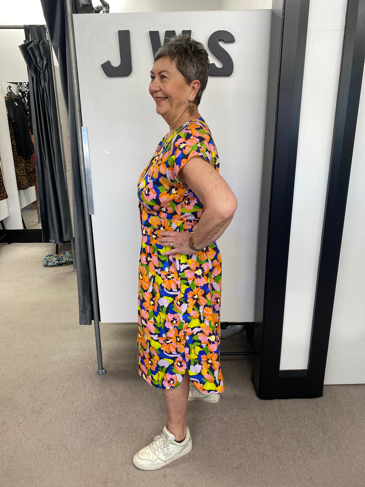 BUTTON FRONT DRESS Summer Burst