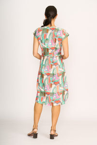 BUTTON FRONT DRESS Colour Fusion