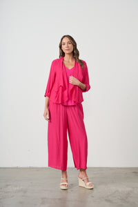 Jacket Back Feature Hot Pink