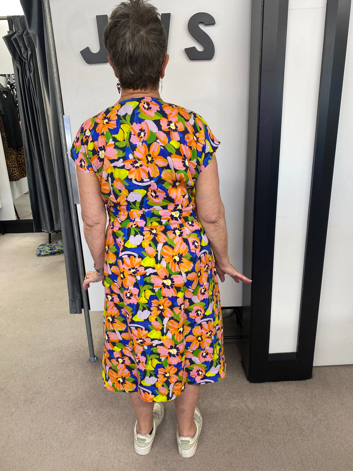 BUTTON FRONT DRESS Summer Burst