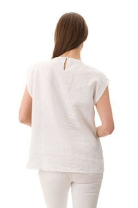 Ocean spliced sleeveless top  Navy