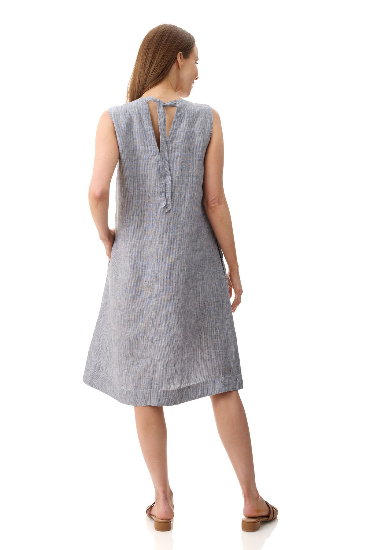 Sunflower linen dress  Navy