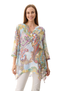 Iris print tunic Multi