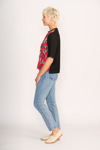 COMBO ELBOW SLEEVE TOP Poppy Daze