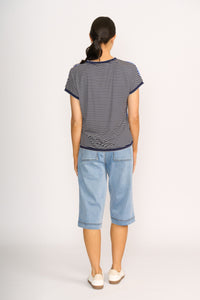 KNIT BACK, ROUND NECK TOP Flock Of Birds