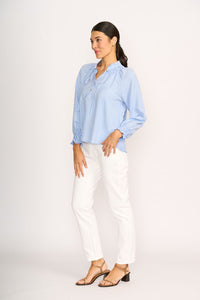 JUST CHILLIN' TOP Ice Blue