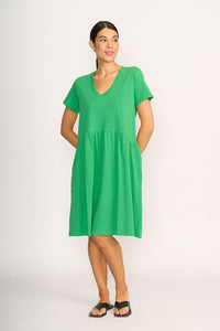 FRILL SEEKER DRESS Kelly Green