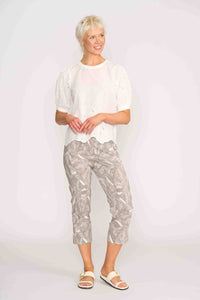 TRIM DETAIL T-SHIRT Ivory