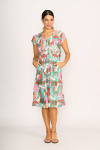 BUTTON FRONT DRESS Colour Fusion