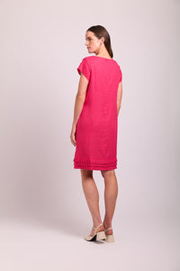 Pleat Dreams Dress in Pink