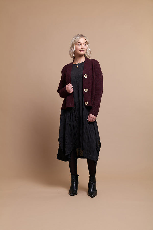 Cosy Up Cardigan in Pinot