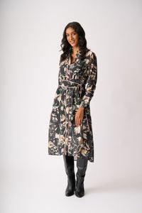 PIPE UP SHIRT DRESS Shadow Leaf