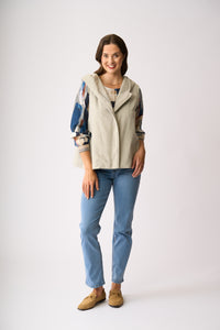 WOOL THE WORLD VEST Silver Grey