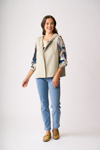 WOOL THE WORLD VEST Silver Grey