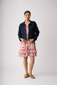 HIDDEN POCKETS DENIM JACKET Dark Denim