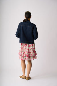 HIDDEN POCKETS DENIM JACKET Dark Denim