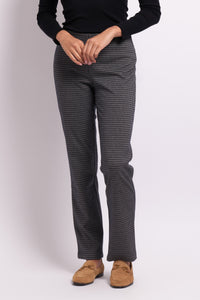 Straight Fit Pant in Steel Check