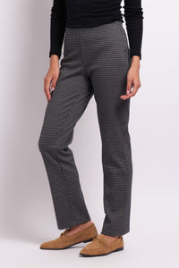 Straight Fit Pant in Steel Check