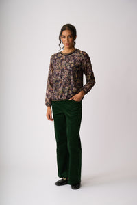 SHEER SLEEVE, RIB DETAIL TOP Hakuma Matata