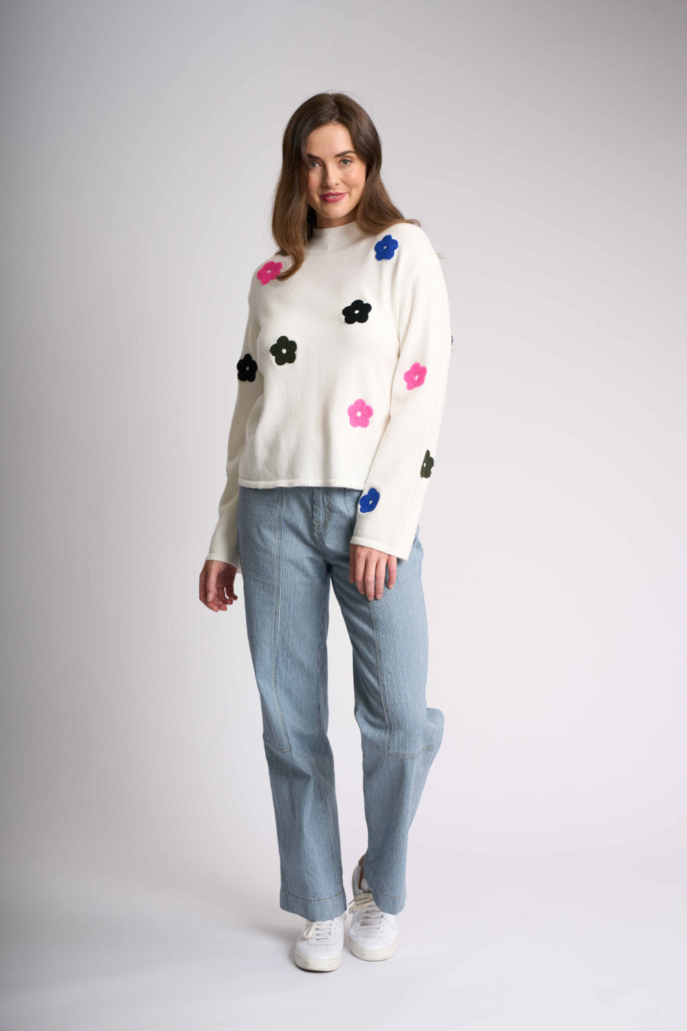 FUNNEL NECK JUMPER Snow Multi