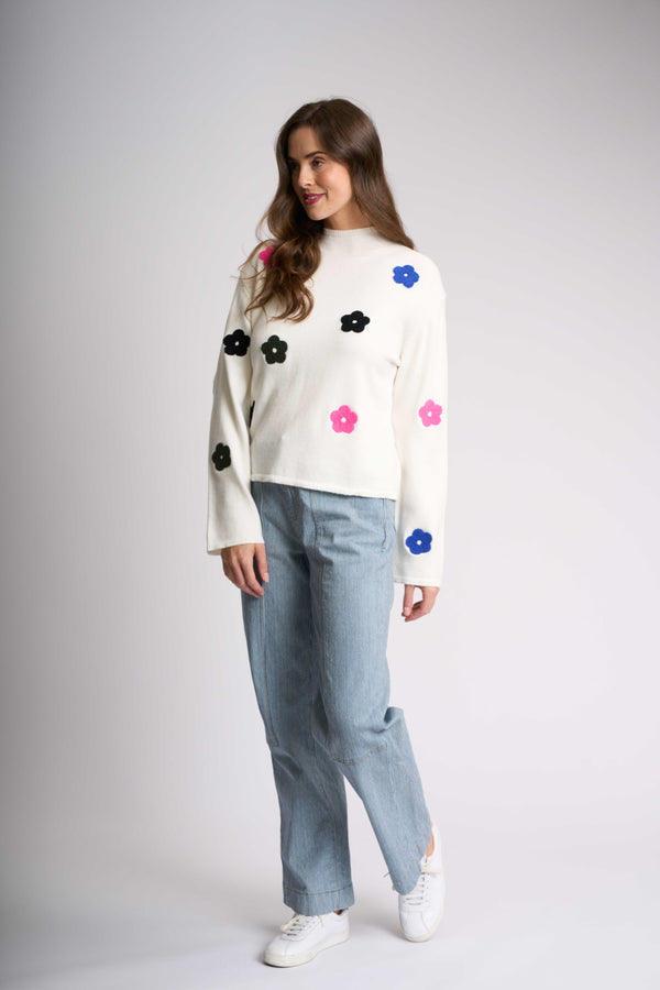 FUNNEL NECK JUMPER Snow Multi