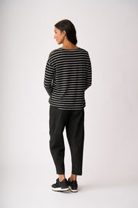 DROP SHOULDER TOP Shadowed Flower