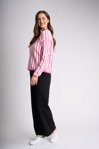 STRIPE ALONG JUMPER Pink Snow