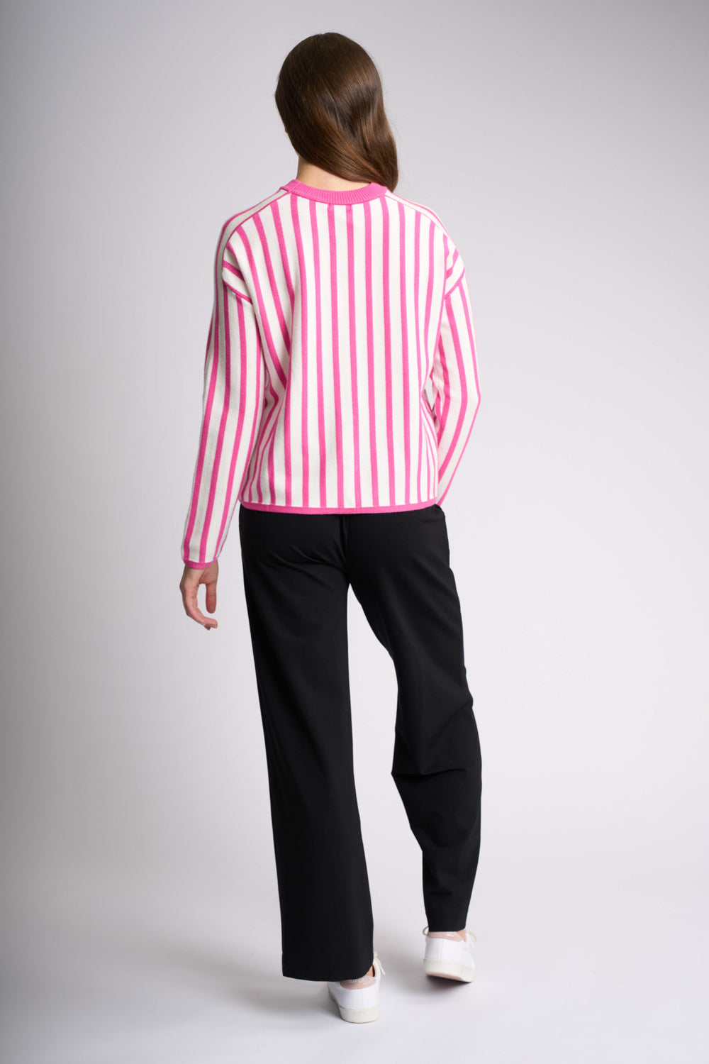 STRIPE ALONG JUMPER Pink Snow
