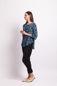 Gathered Scoop Hem Top in Adorn