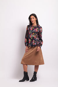 Flare Play Skirt in Biscuit