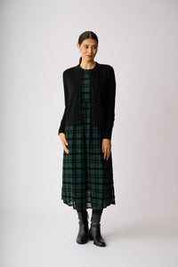 ESSENTIAL RIB TRIM CARDIGAN Black