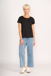 YOU'VE GOT FLARE TOP Black