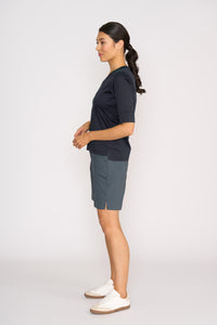 SLIM V NECK True Navy t shirt