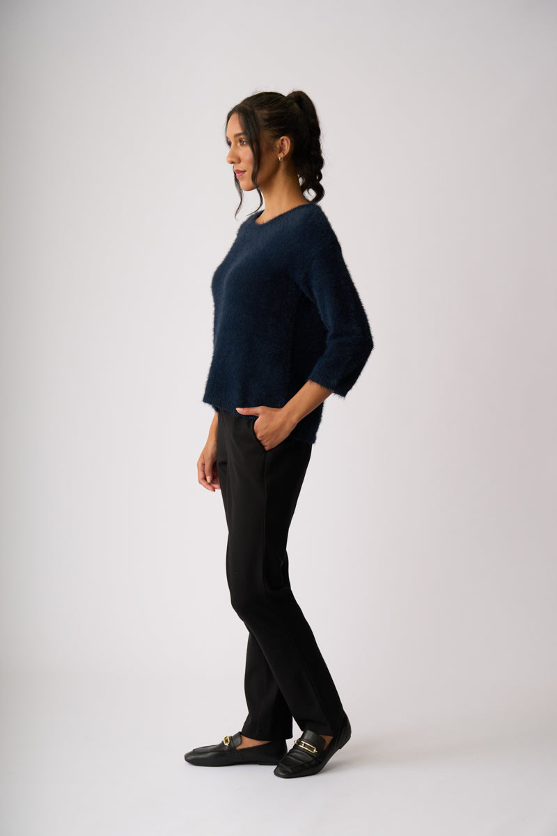 BOXY HIGH LOW JUMPER Midnight