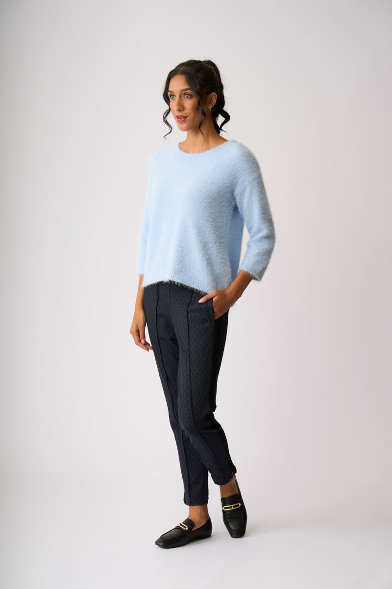 BOXY HIGH LOW JUMPER Sky