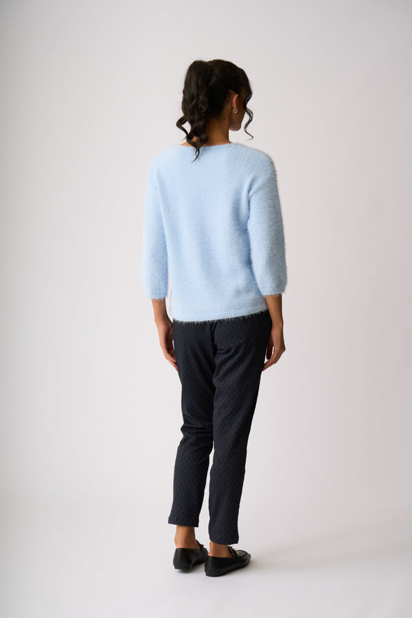 BOXY HIGH LOW JUMPER Sky