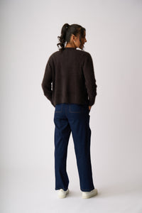 FLUFFY SCOOP CARDIGAN Midnight