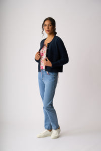 FLUFFY SCOOP CARDIGAN Midnight