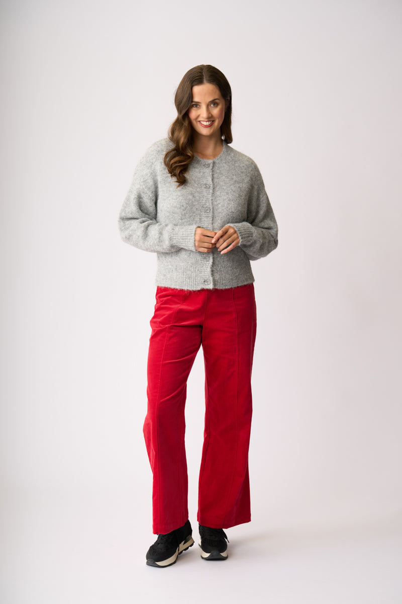 RELAXED CARDIGAN Silver