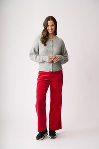 RELAXED CARDIGAN Silver