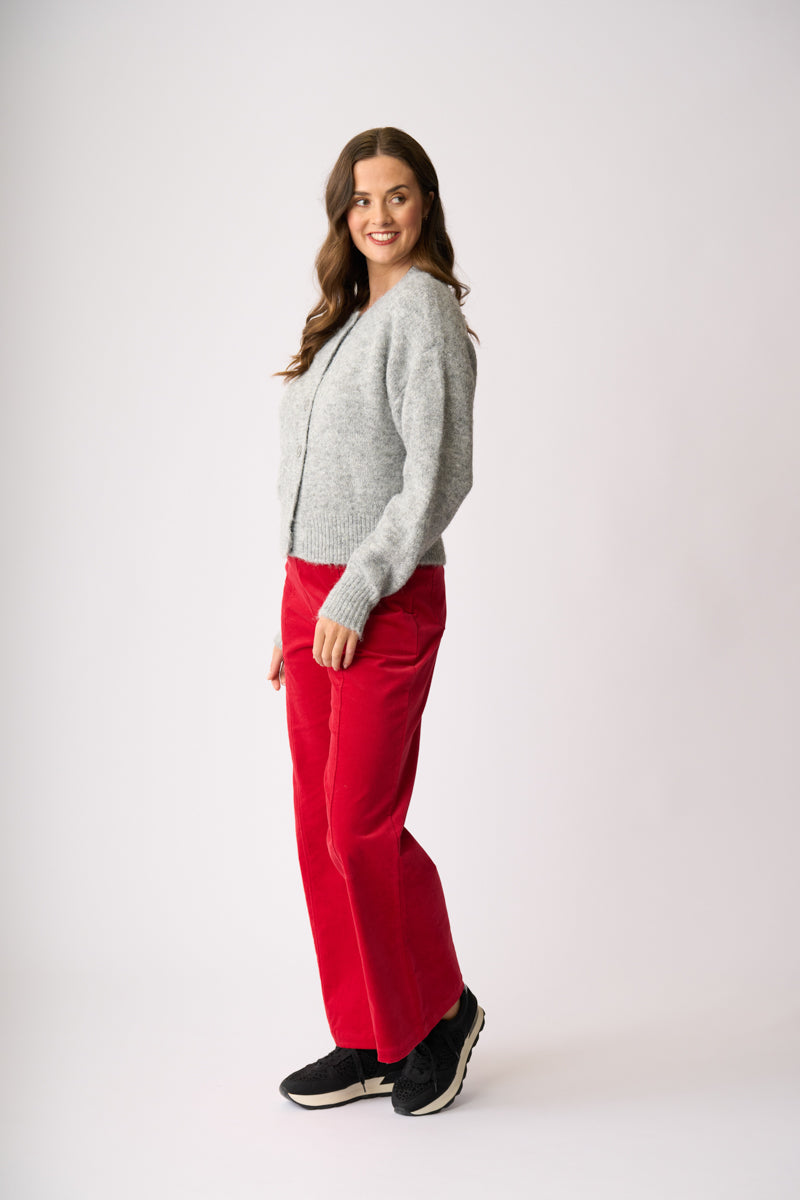 RELAXED CARDIGAN Silver