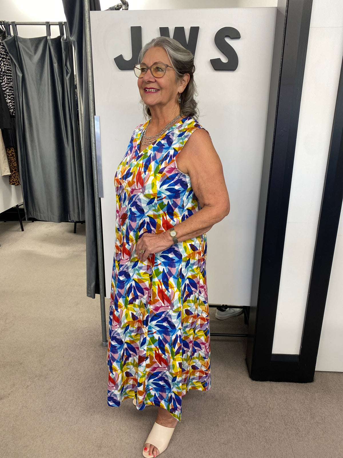 GENEROSITY DRESS Printed Leaf