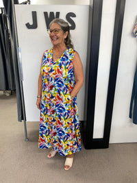 GENEROSITY DRESS Printed Leaf