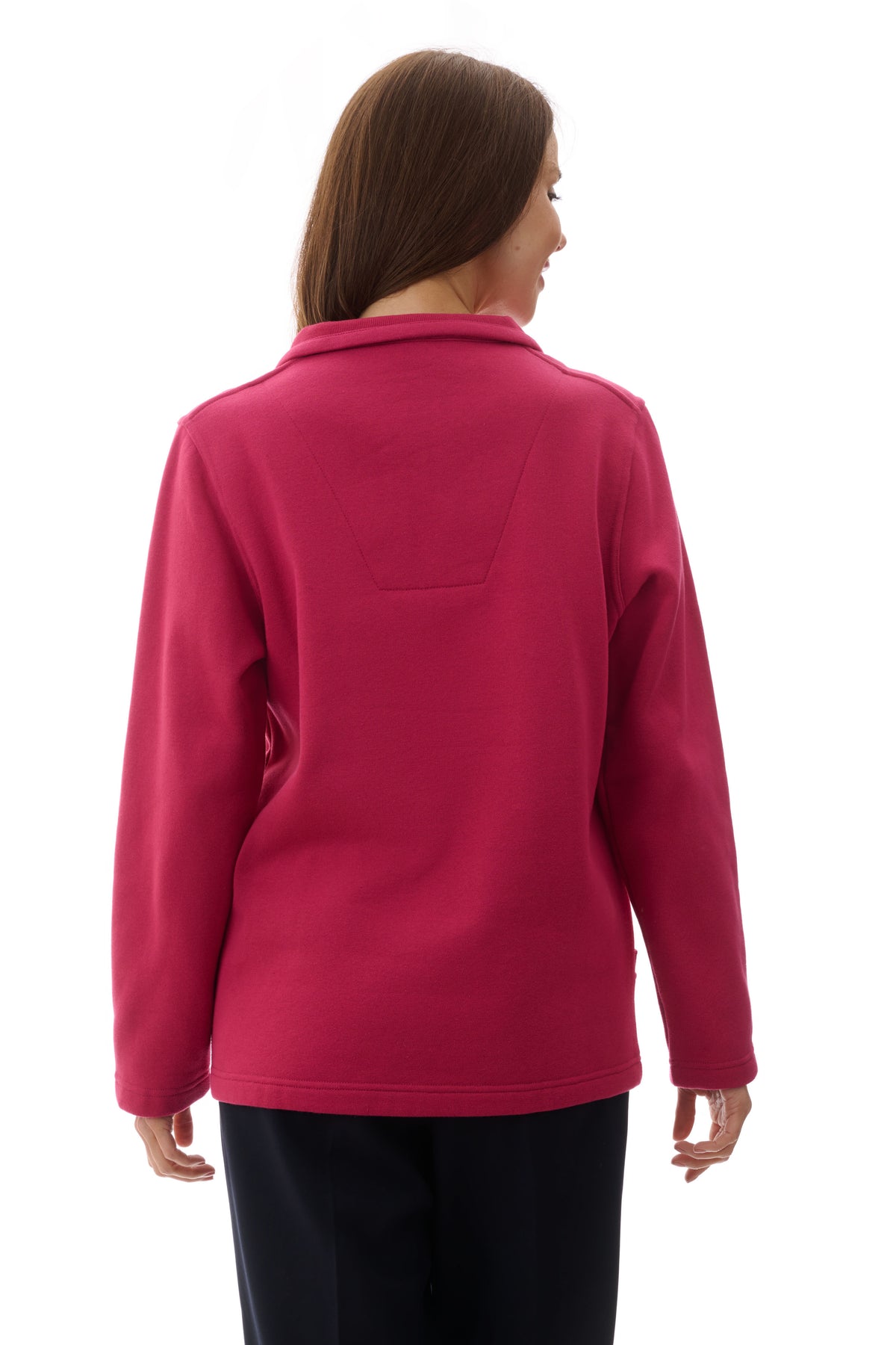 Zip Front Jacket in Jam