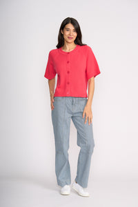 SOFT STRUCTURE CARDIGAN Melon
