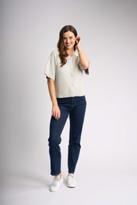 SOFT STRUCTURE CARDIGAN Oat